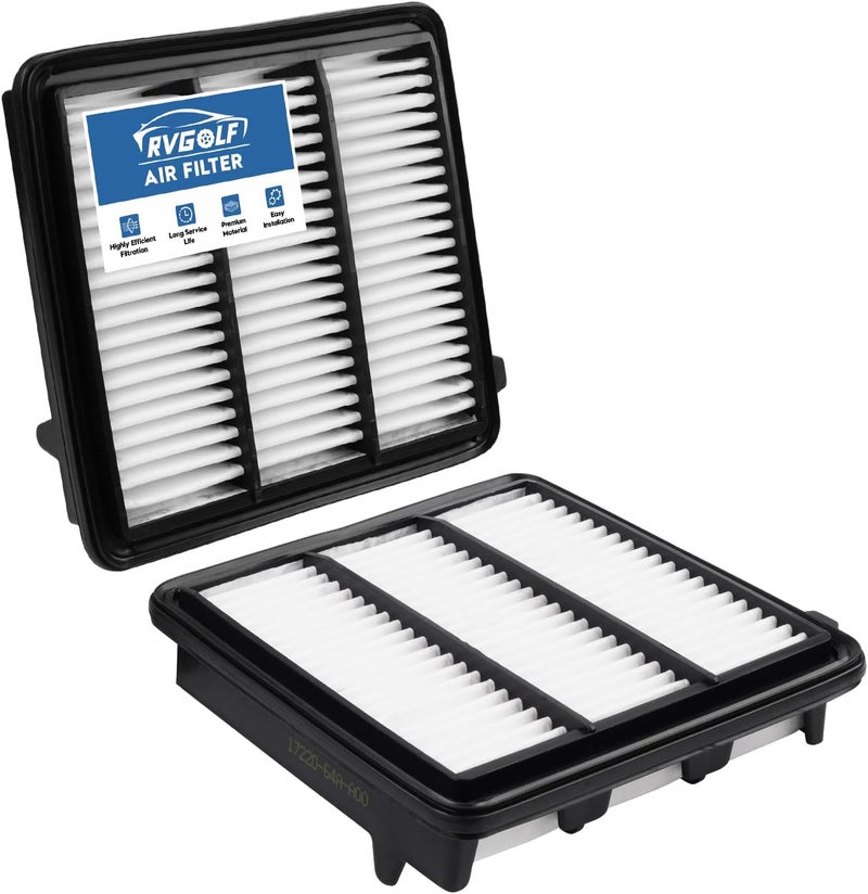 RVgolf 2PCS Engine Air Filter Fit for 2023-2025 2026 Honda CR-V CRV, 2022-2025 2026 Civic, 2023-2025 2026 Accord 2023 (All Fit L4 1.5L, Not Hybrid) Engine Filter Automotive Accessories# 1722064AA00 - Image 1